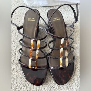 Stuart Weitzman sandals, tortoise shell